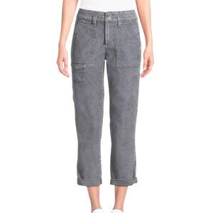 Time and Tru 18 NWT Gray Corduroy Lightweight Cargo Straight Leg Pants
